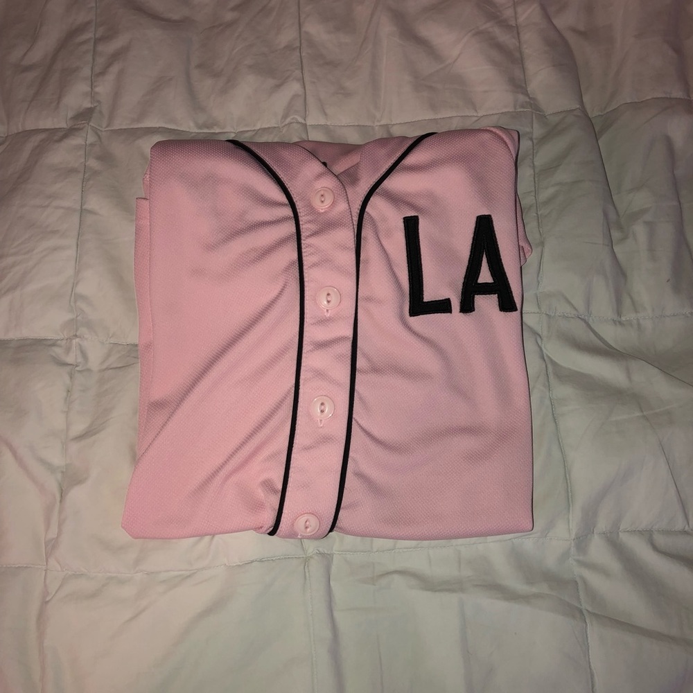 Forever 21 LA Jersey button up